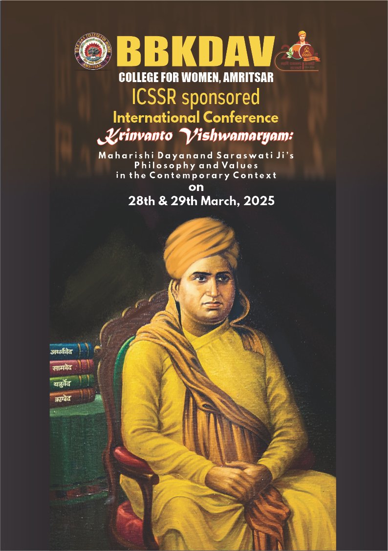 Krinvanto Vishwamaryam :  Maharishi Dayanand Sarswati Ji's  Philosophy and Values in the  Contemporary Context 